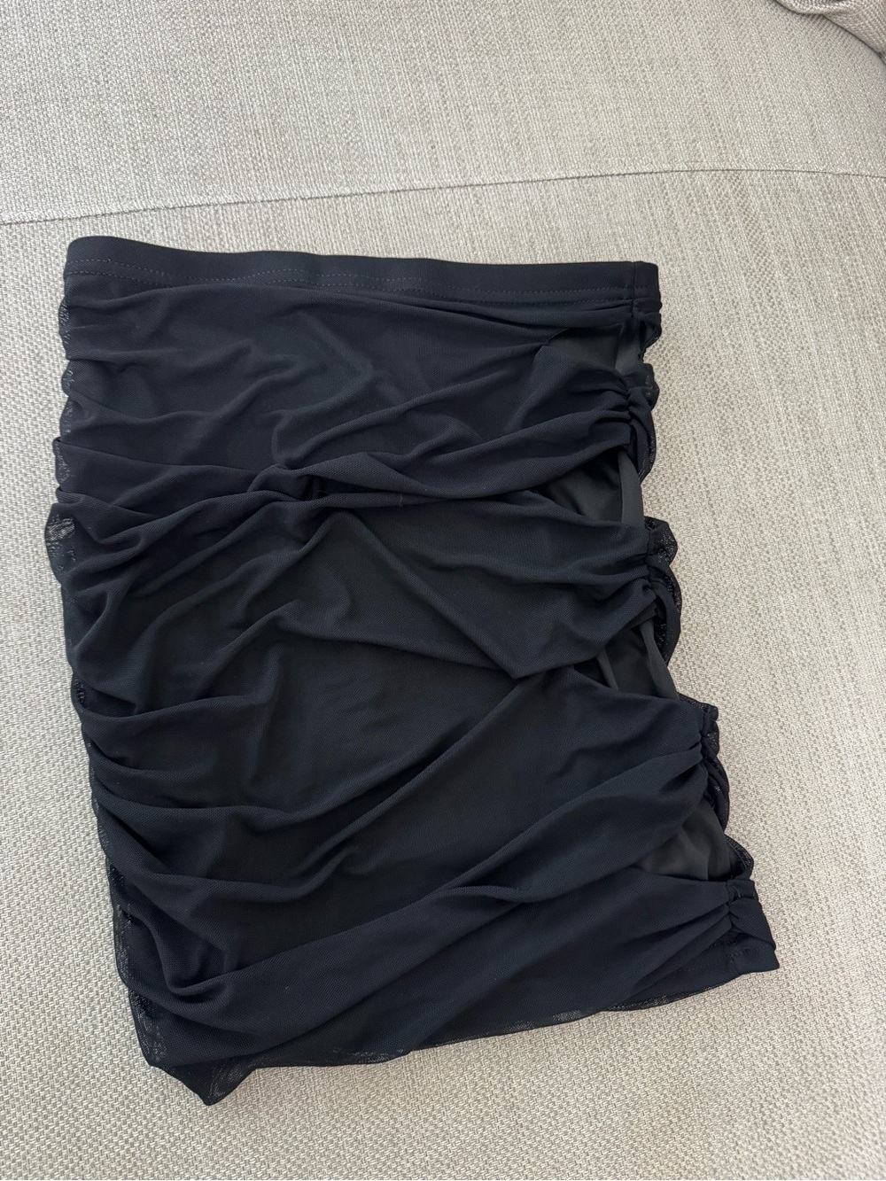 Black Ruched Women’s Skirt - Classic Style